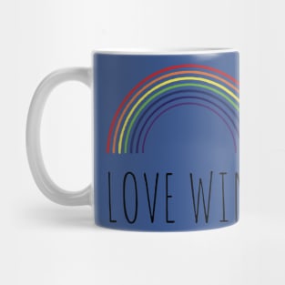 Love wins rainbow 2 Mug